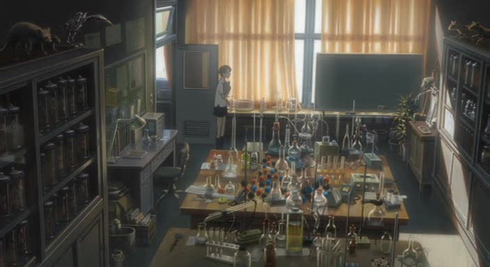 Anime school, laboratory, board, sunlight, Anime, HD wallpaper | Peakpx